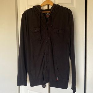 Vans OTW mens hoodie button down shirt size large